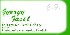 gyorgy fassl business card